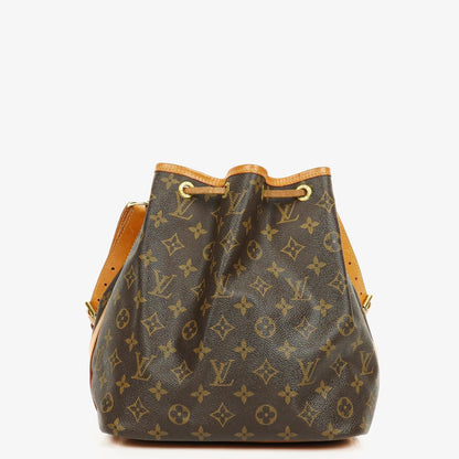 Louis Vuitton Petit Noe Schultertasche aus Monogram Canvas