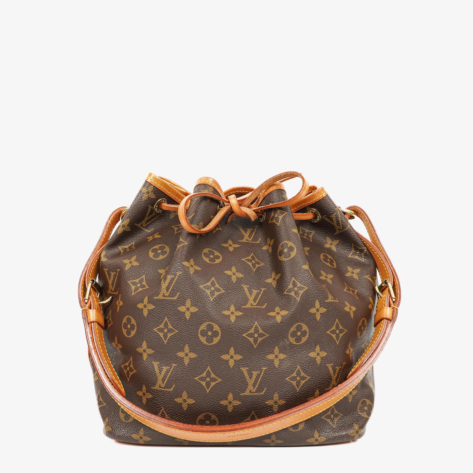 Louis Vuitton Petit Noe Schultertasche aus Monogram Canvas