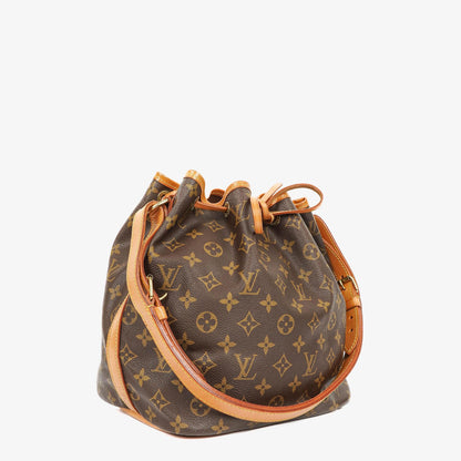 Louis Vuitton Petit Noe Schultertasche aus Monogram Canvas