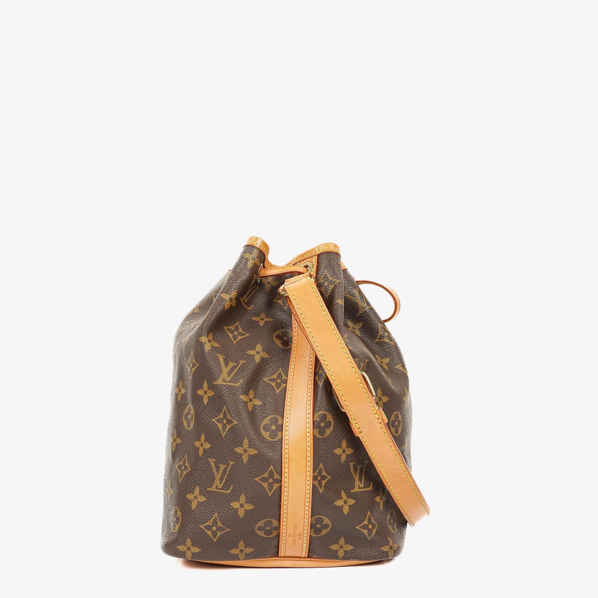 Louis Vuitton Petit Noe Schultertasche aus Monogram Canvas