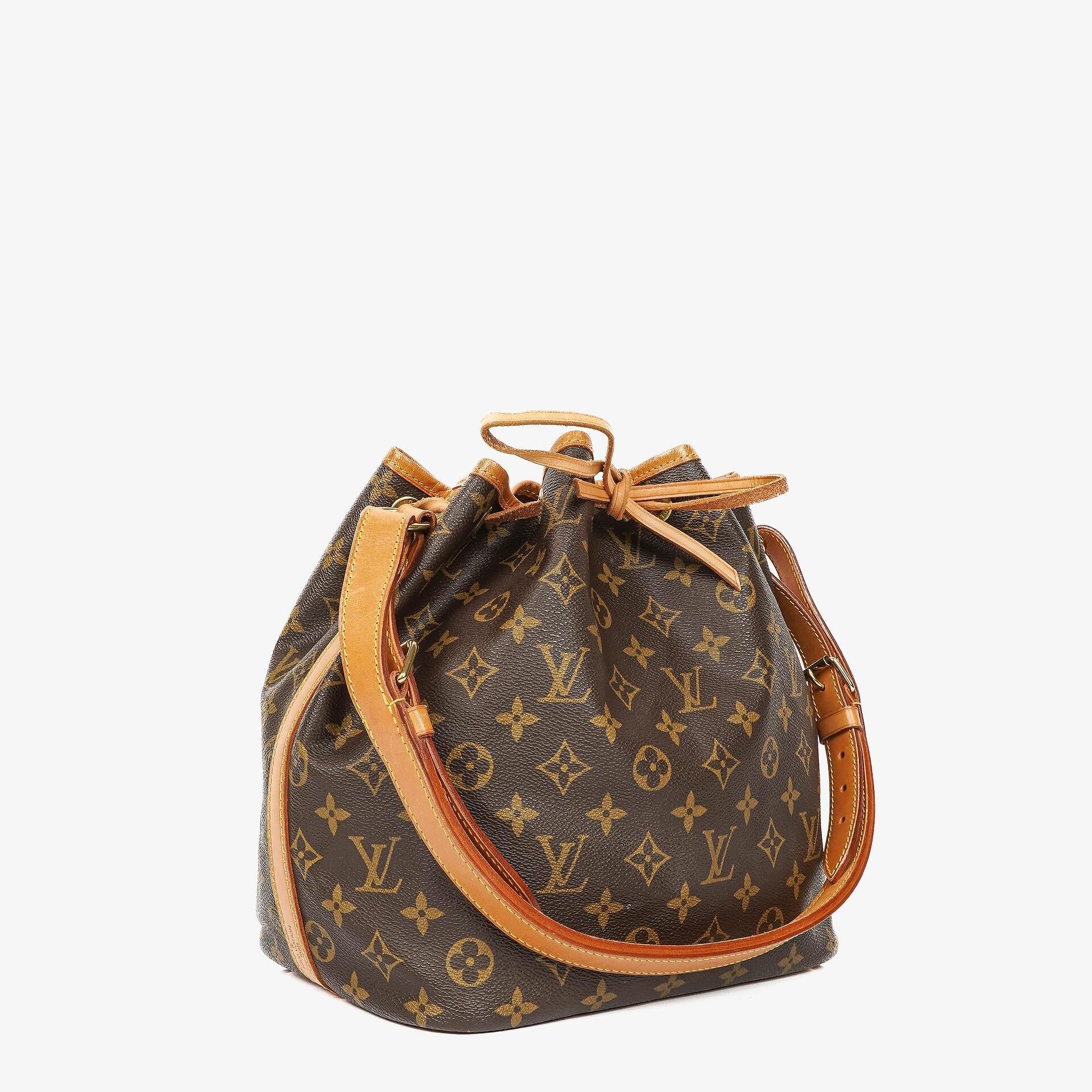 Louis Vuitton Petit Noe Schultertasche aus Monogramm Canvas
