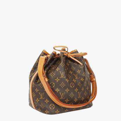 Louis Vuitton Petit Noe Schultertasche aus Monogramm Canvas