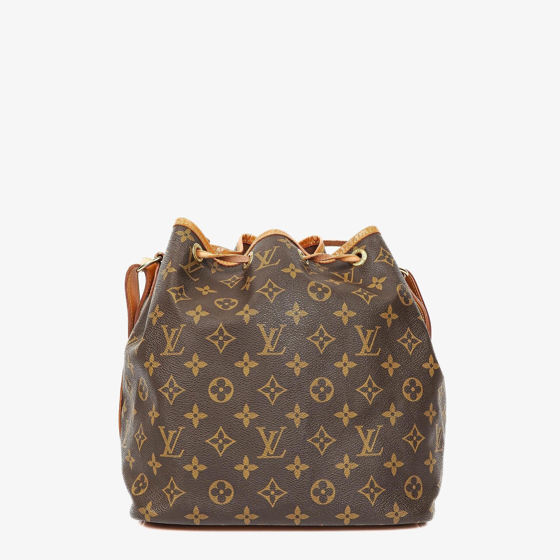 Louis Vuitton Petit Noe Schultertasche aus Monogramm Canvas