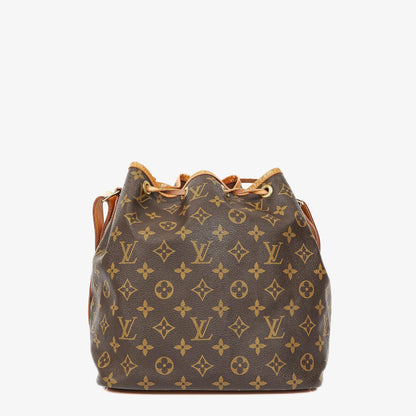 Louis Vuitton Petit Noe Schultertasche aus Monogramm Canvas
