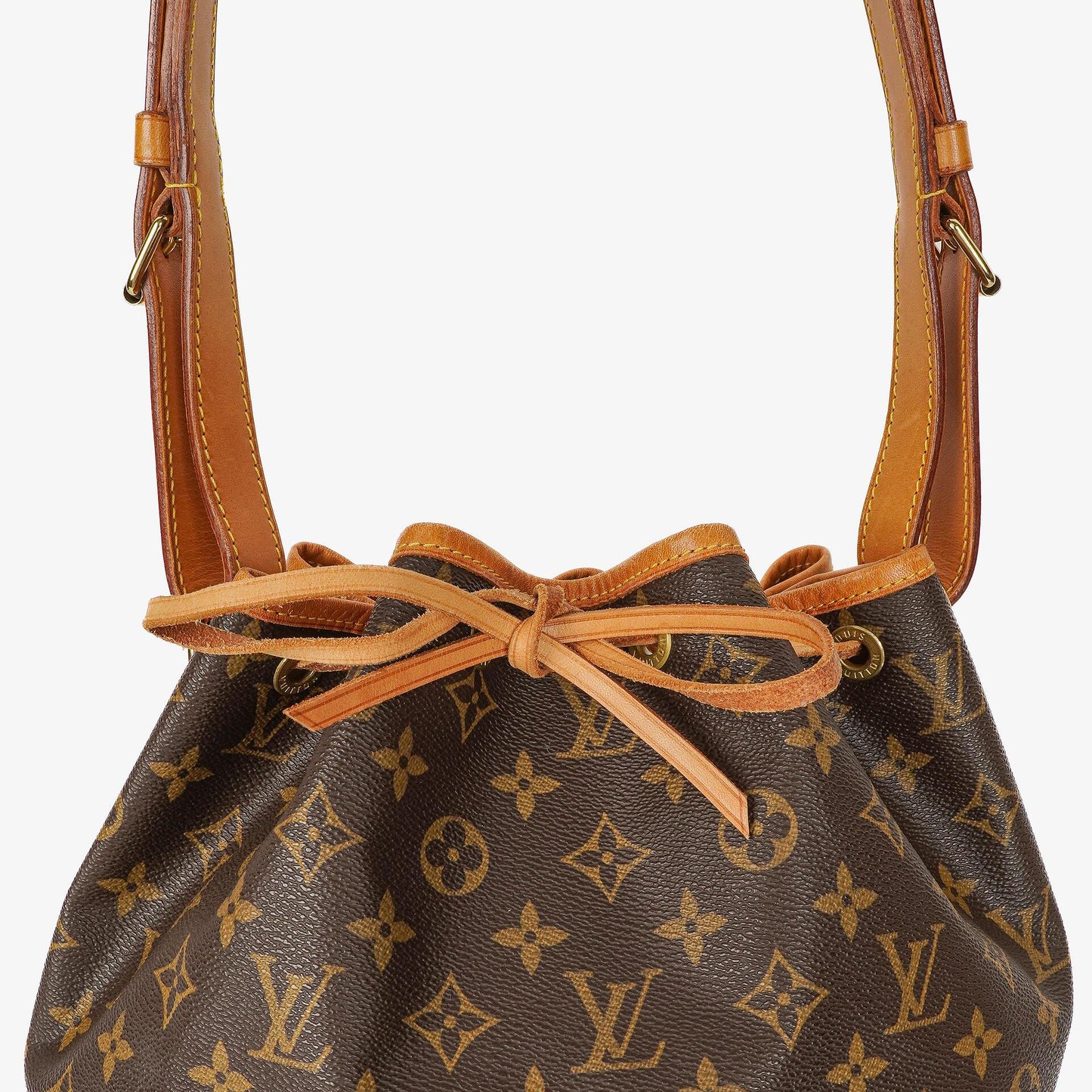 Louis Vuitton Petit Noe Schultertasche aus Monogramm Canvas