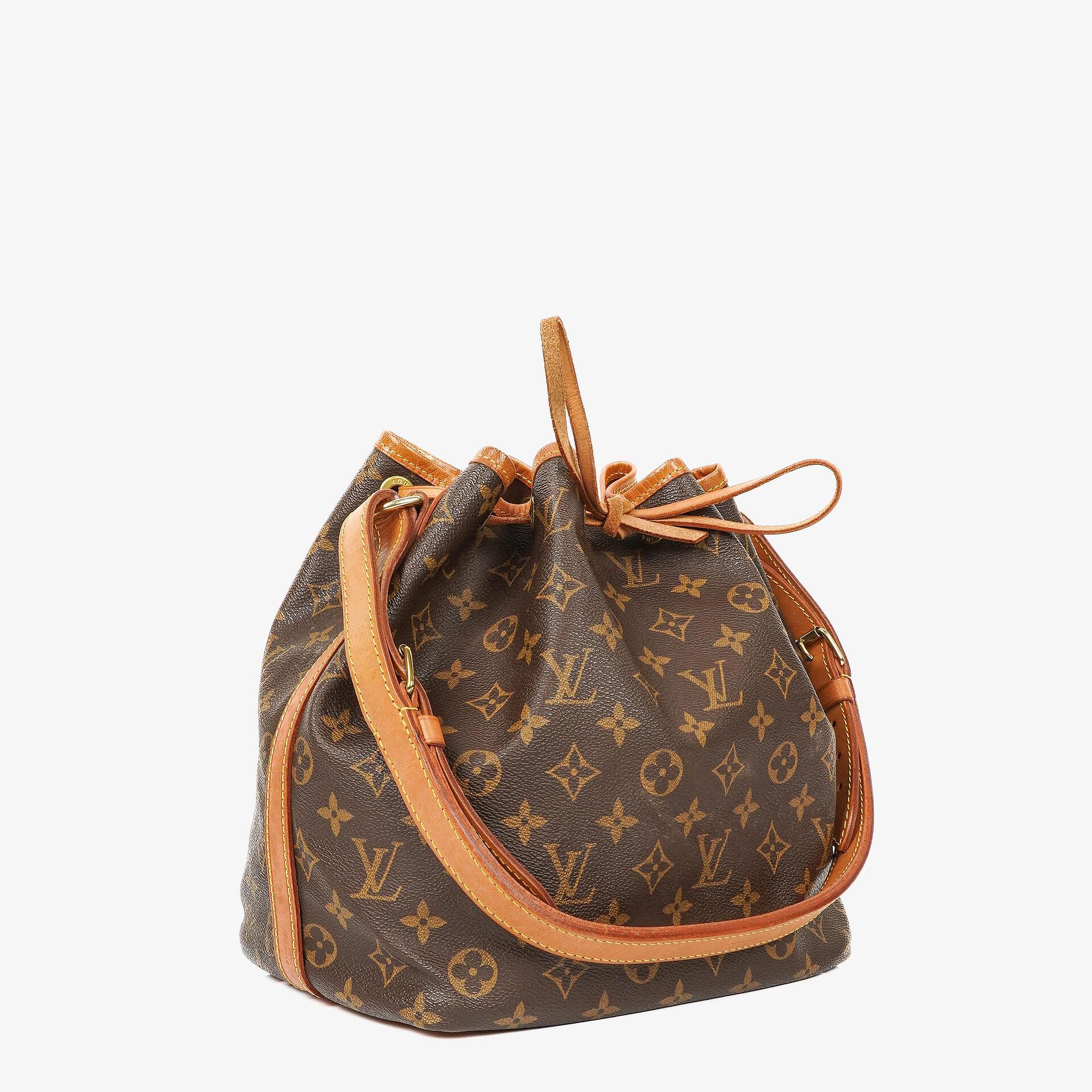 Louis Vuitton Petit Noé Schultertasche aus Monogramm Canvas