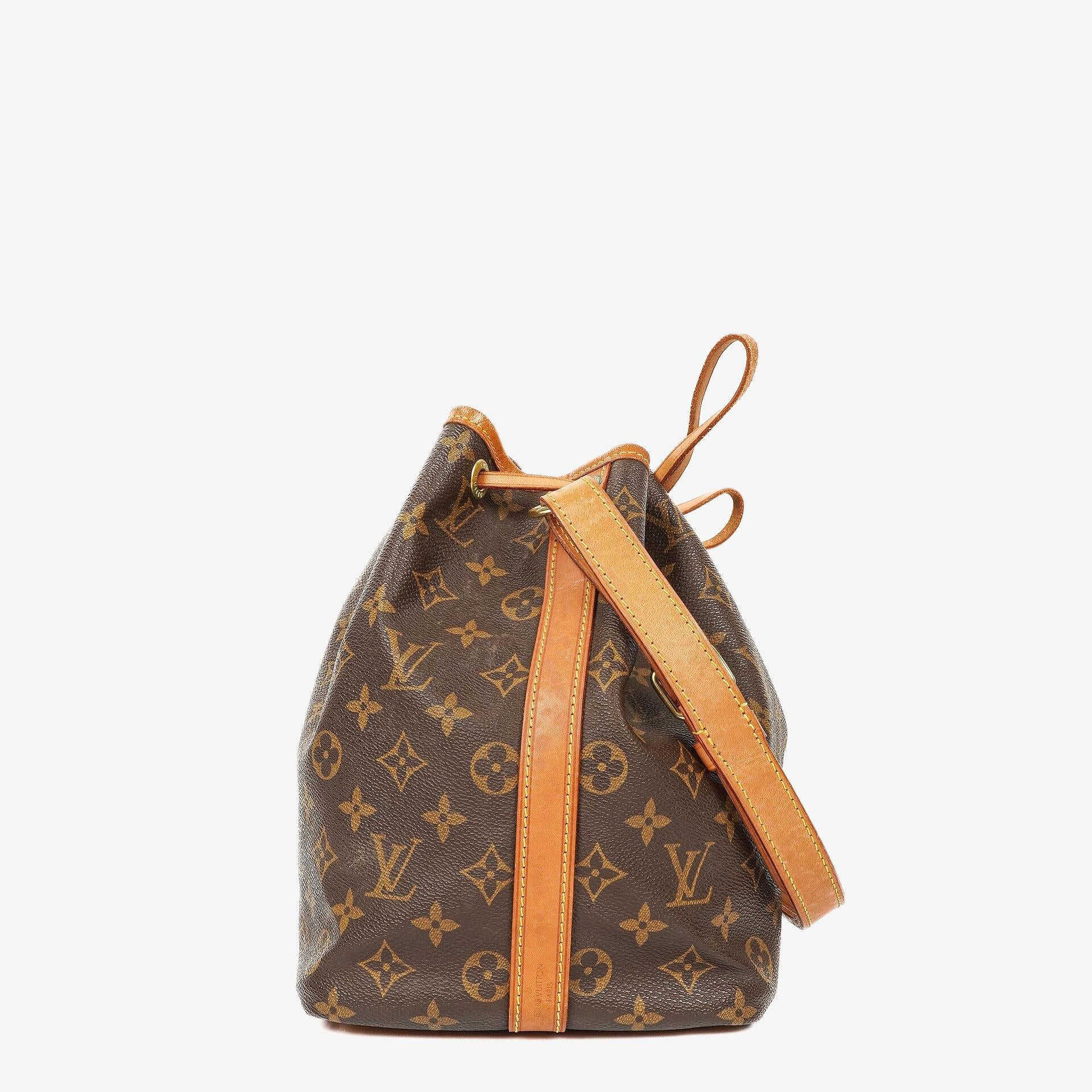 Louis Vuitton Petit Noé Schultertasche aus Monogramm Canvas