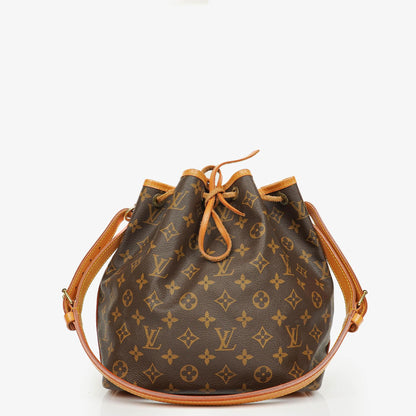 Louis Vuitton Petit Noé Schultertasche aus Monogramm Canvas