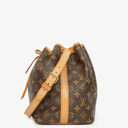 Louis Vuitton Petit Noé Schultertasche aus Monogram Canvas