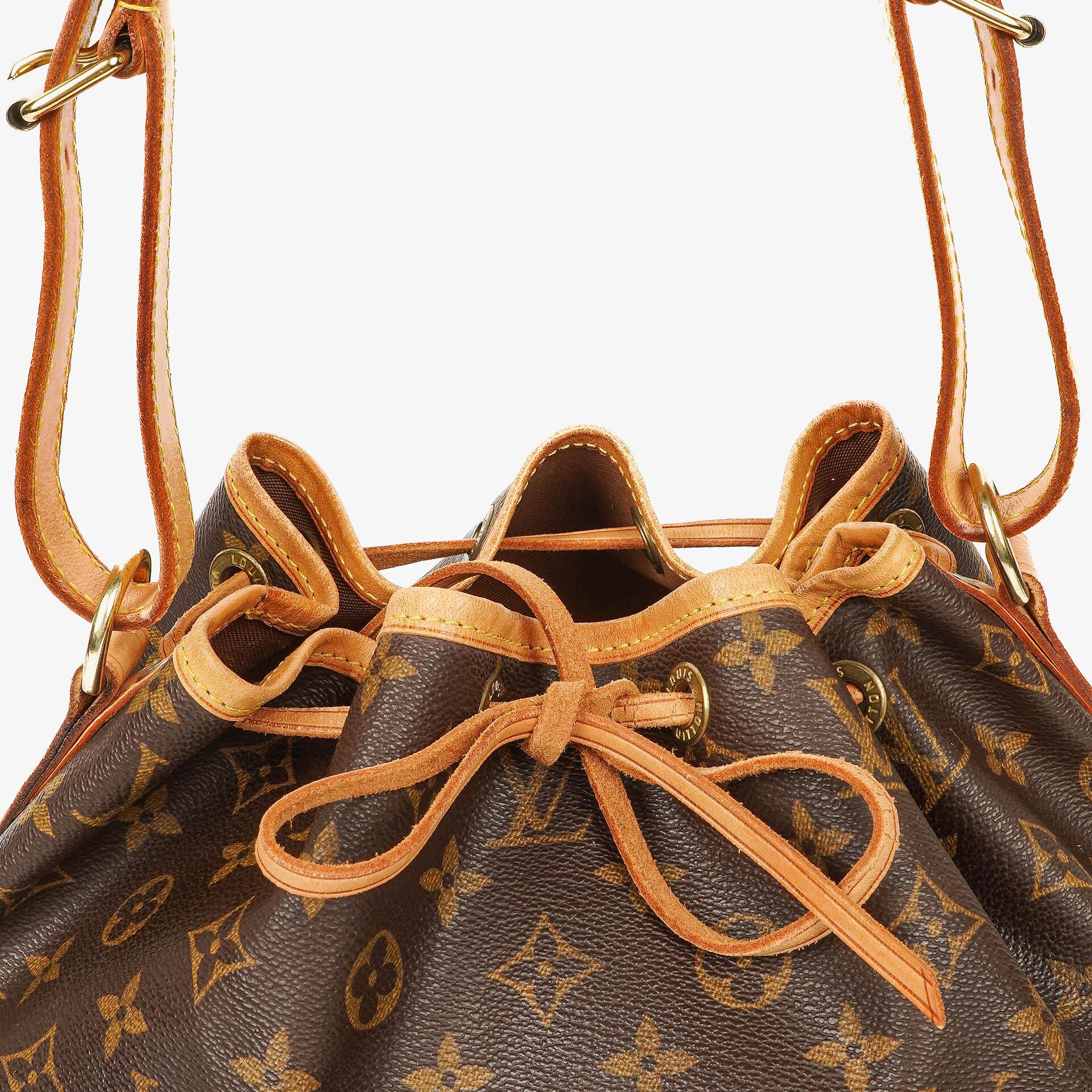 Louis Vuitton Petit Noé Schultertasche aus Monogram Canvas