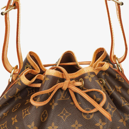 Louis Vuitton Petit Noé Schultertasche aus Monogram Canvas