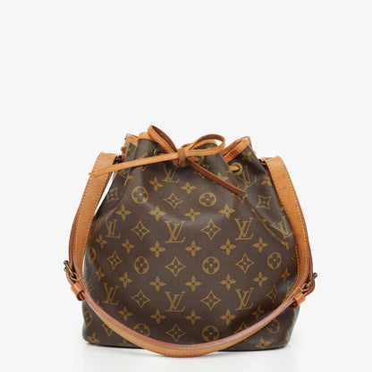 Louis Vuitton Petit Noé Schultertasche aus Monogram Canvas