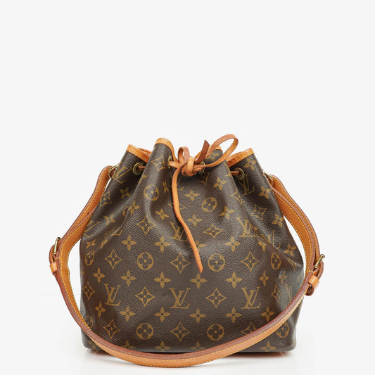 Louis Vuitton Petit Noe Monogramm Canvas Schultertasche