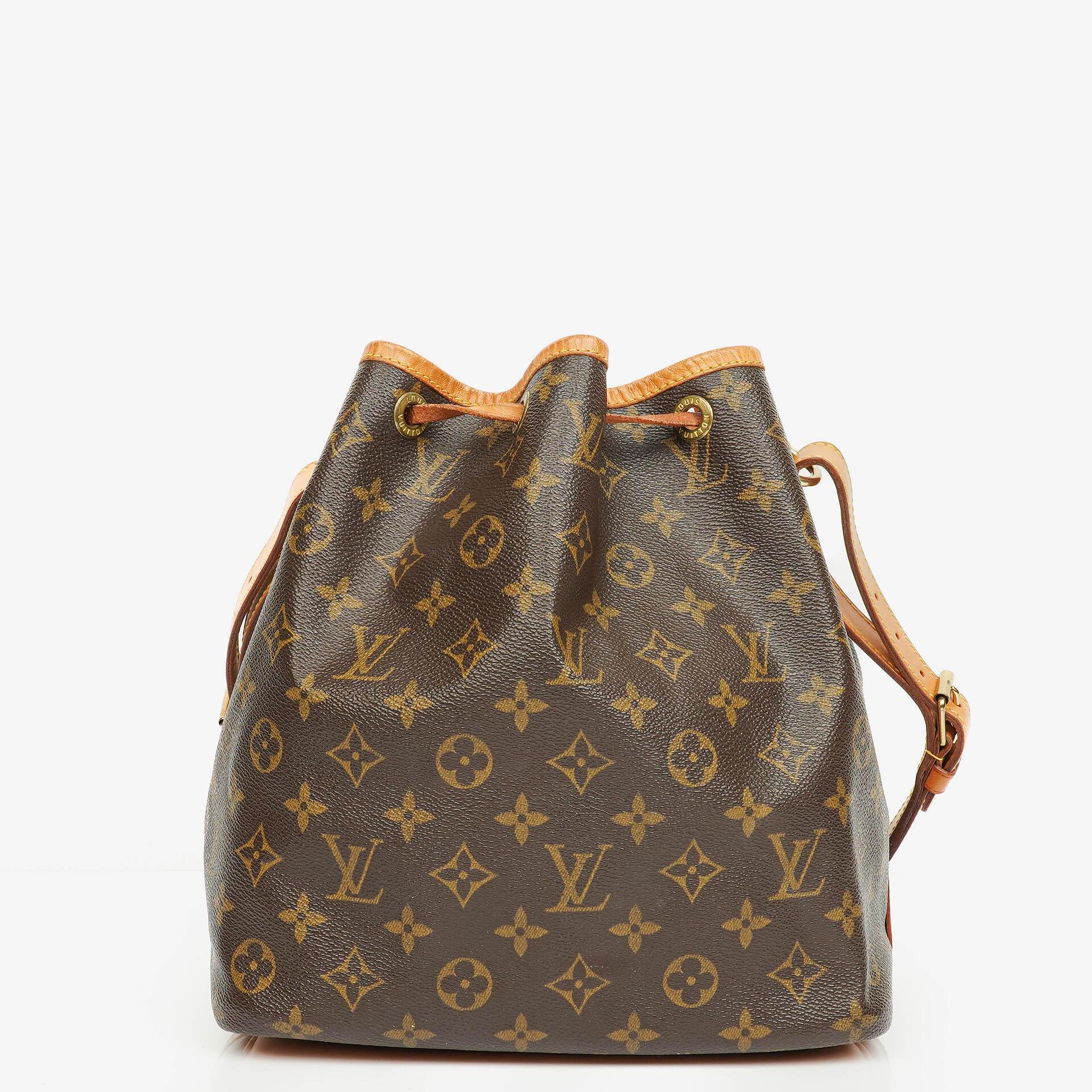 Louis Vuitton Petit Noe Monogramm Canvas Schultertasche