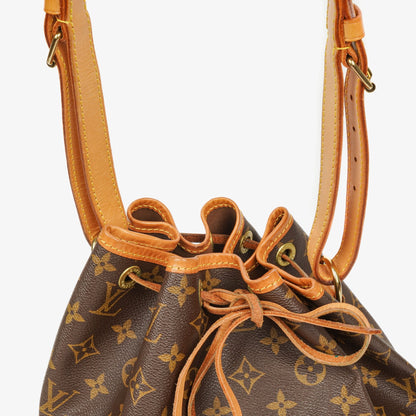 Louis Vuitton Petit Noe Schultertasche aus Monogram Canvas