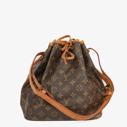 Louis Vuitton Petit Noe Schultertasche aus Monogram Canvas