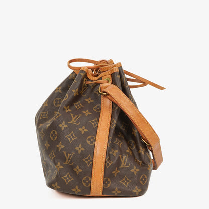 Louis Vuitton Petit Noe Schultertasche aus Monogram Canvas