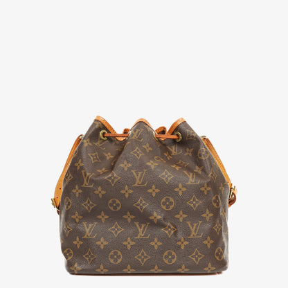 Louis Vuitton Petit Noe Schultertasche aus Monogram Canvas