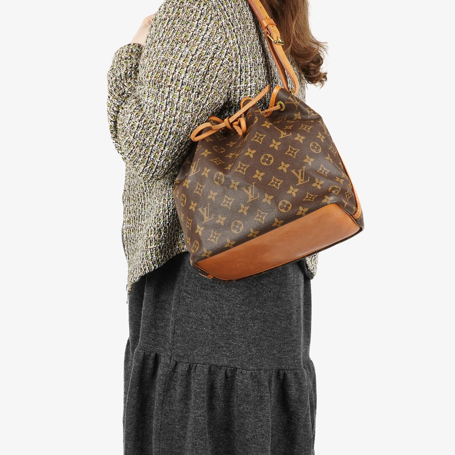 Louis Vuitton Petit Noé Schultertasche aus Monogram Canvas