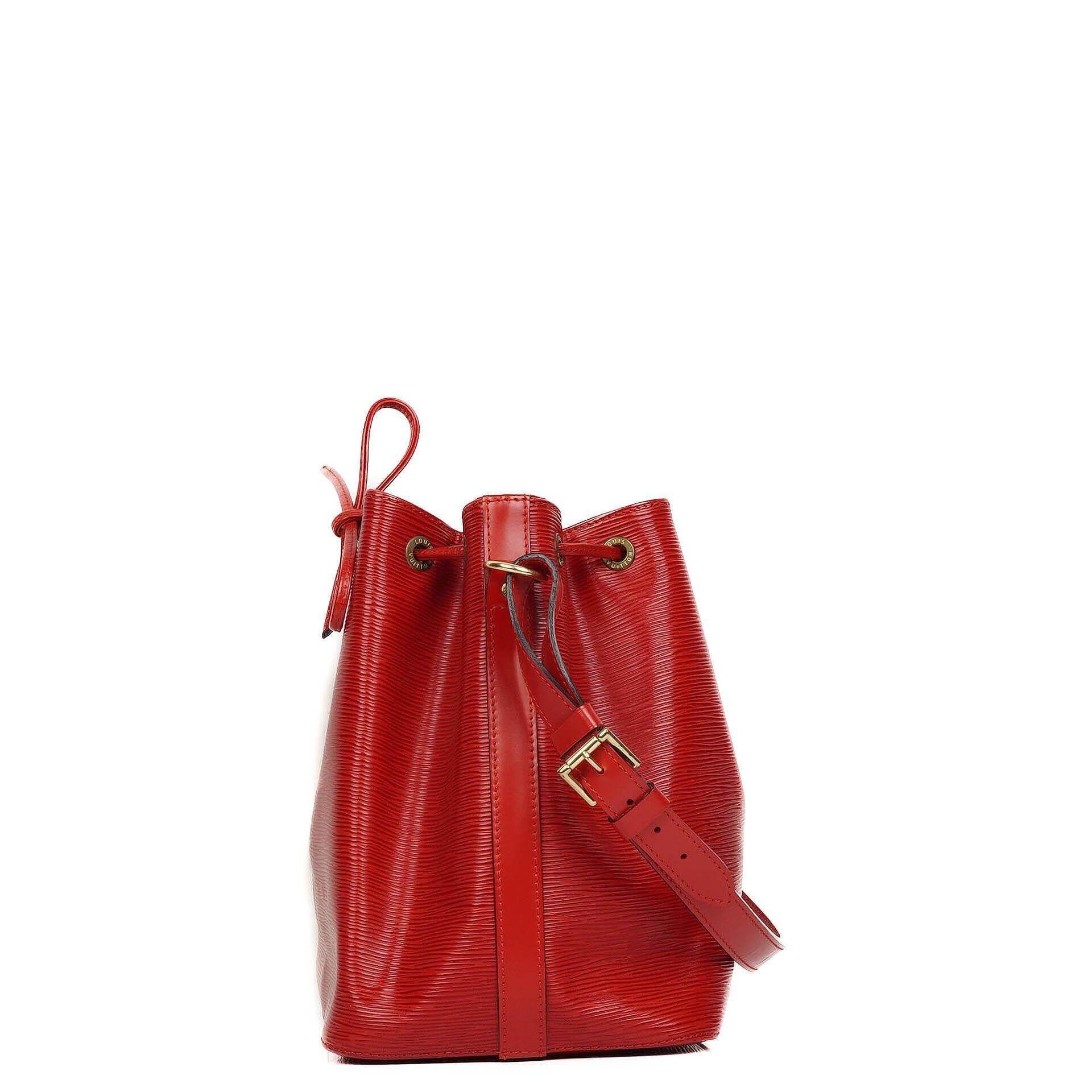 Louis Vuitton Petit Noé aus rotem Epi Leder
