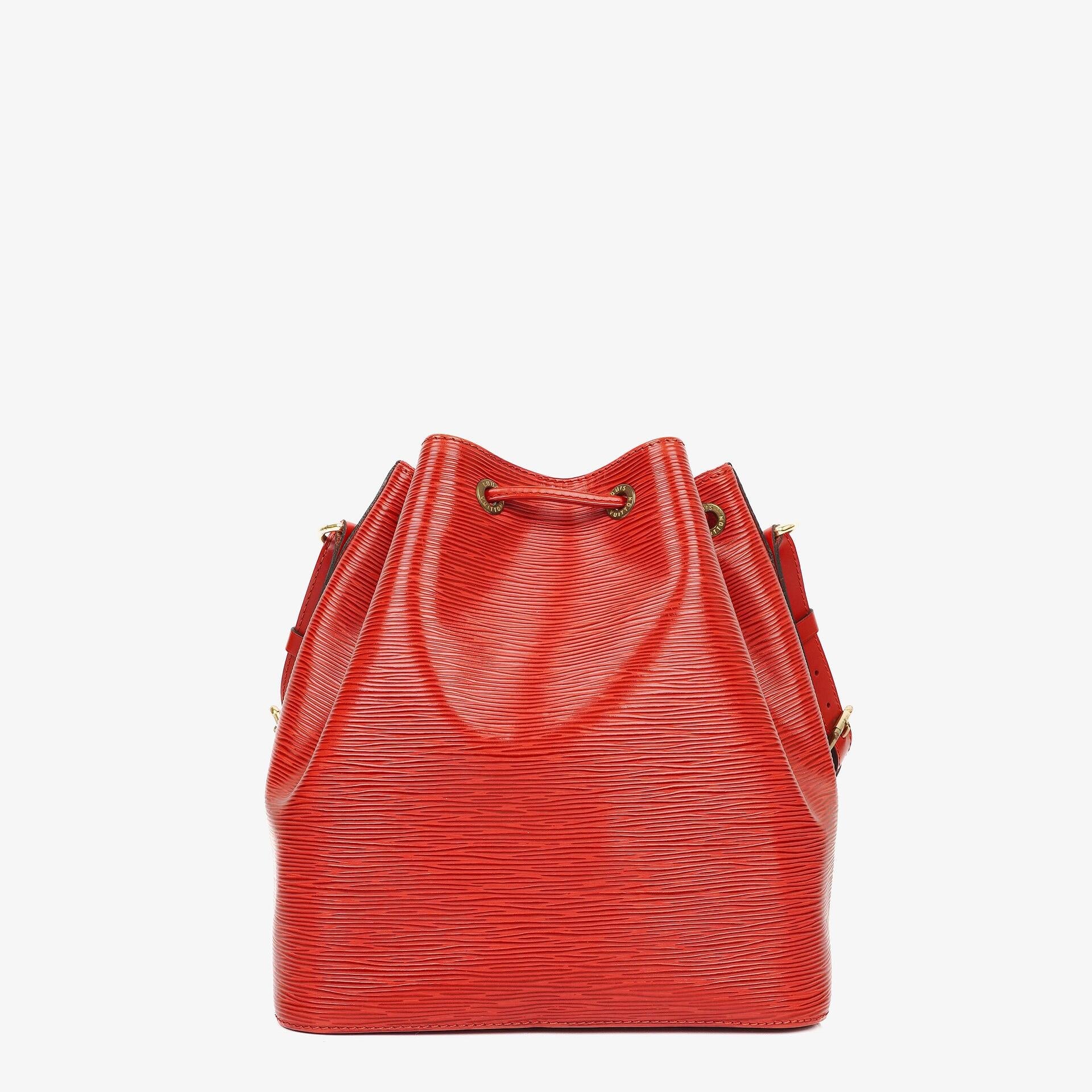Louis Vuitton Petit Noe Schultertasche aus rotem Epi Leder