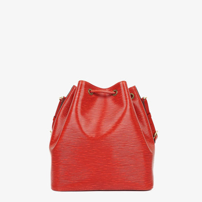 Louis Vuitton Petit Noe Schultertasche aus rotem Epi Leder