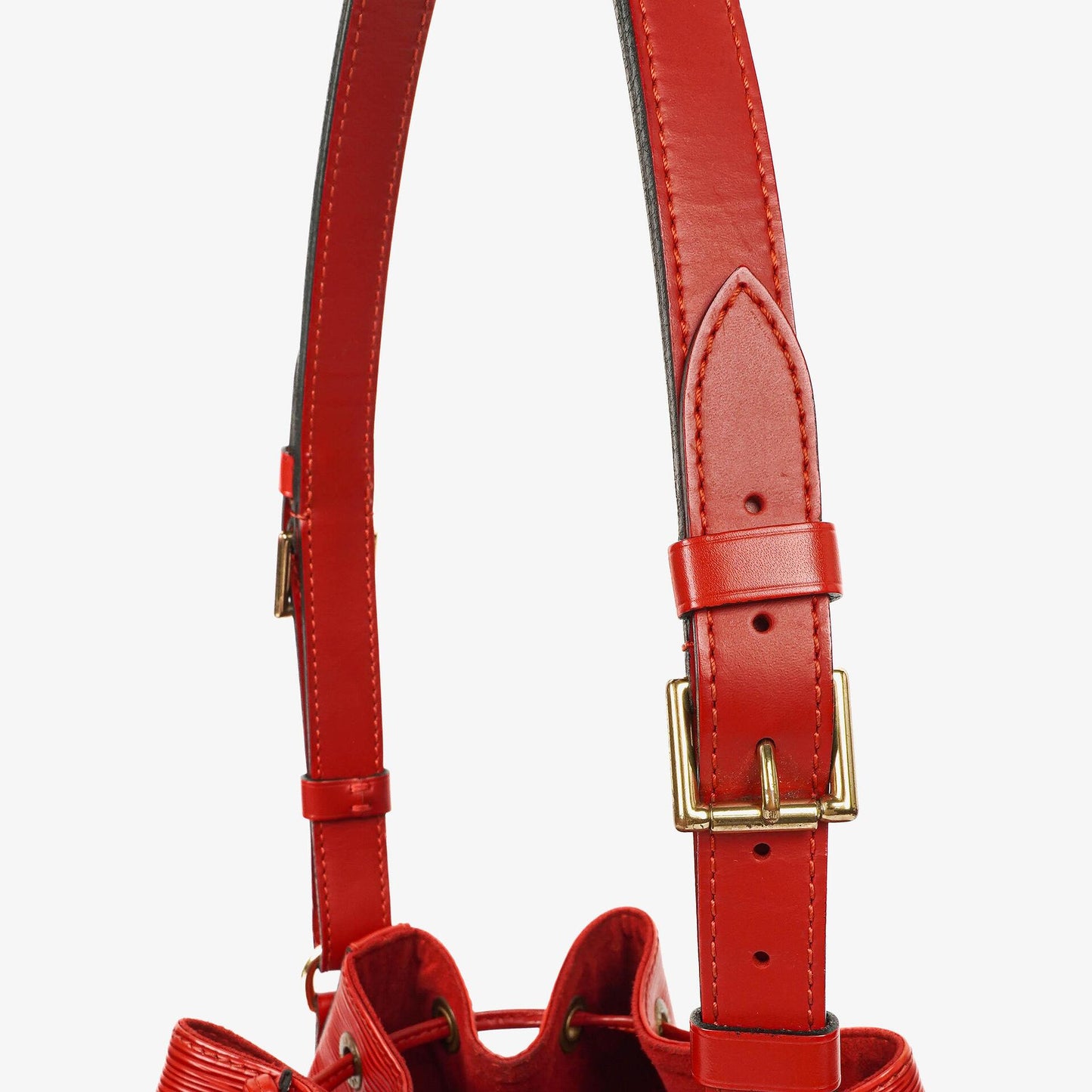 Louis Vuitton Petit Noe Schultertasche aus rotem Epi Leder