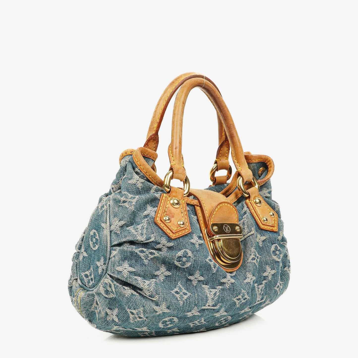 Louis Vuitton Pleaty Tasche aus Monogram Denim