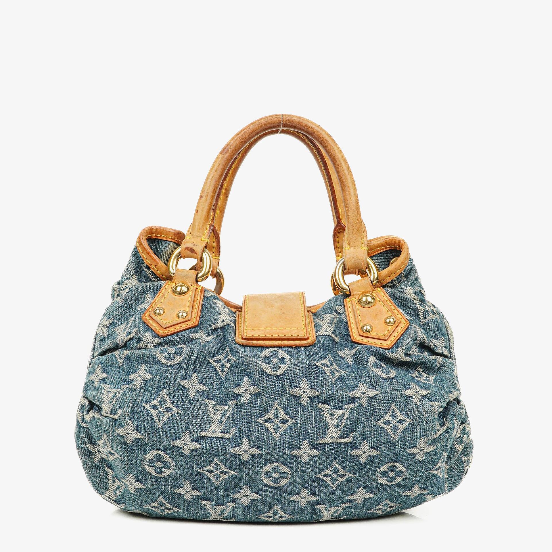Louis Vuitton Pleaty Tasche aus Monogram Denim