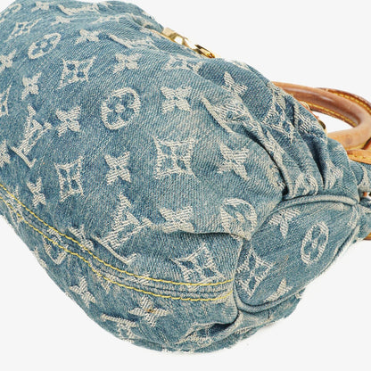 Louis Vuitton Pleaty Tasche aus Monogram Denim