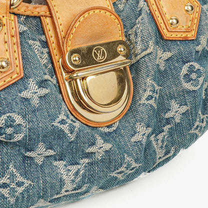 Louis Vuitton Pleaty Tasche aus Monogram Denim
