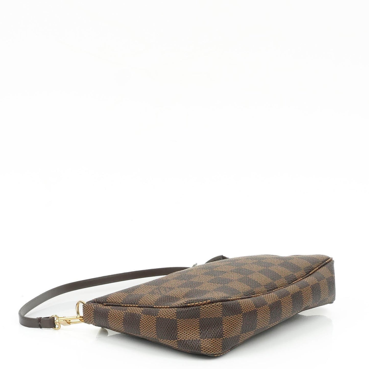 Louis Vuitton Pochette Accessoire Clutch-Handtasche aus Damier Ebène Canvas