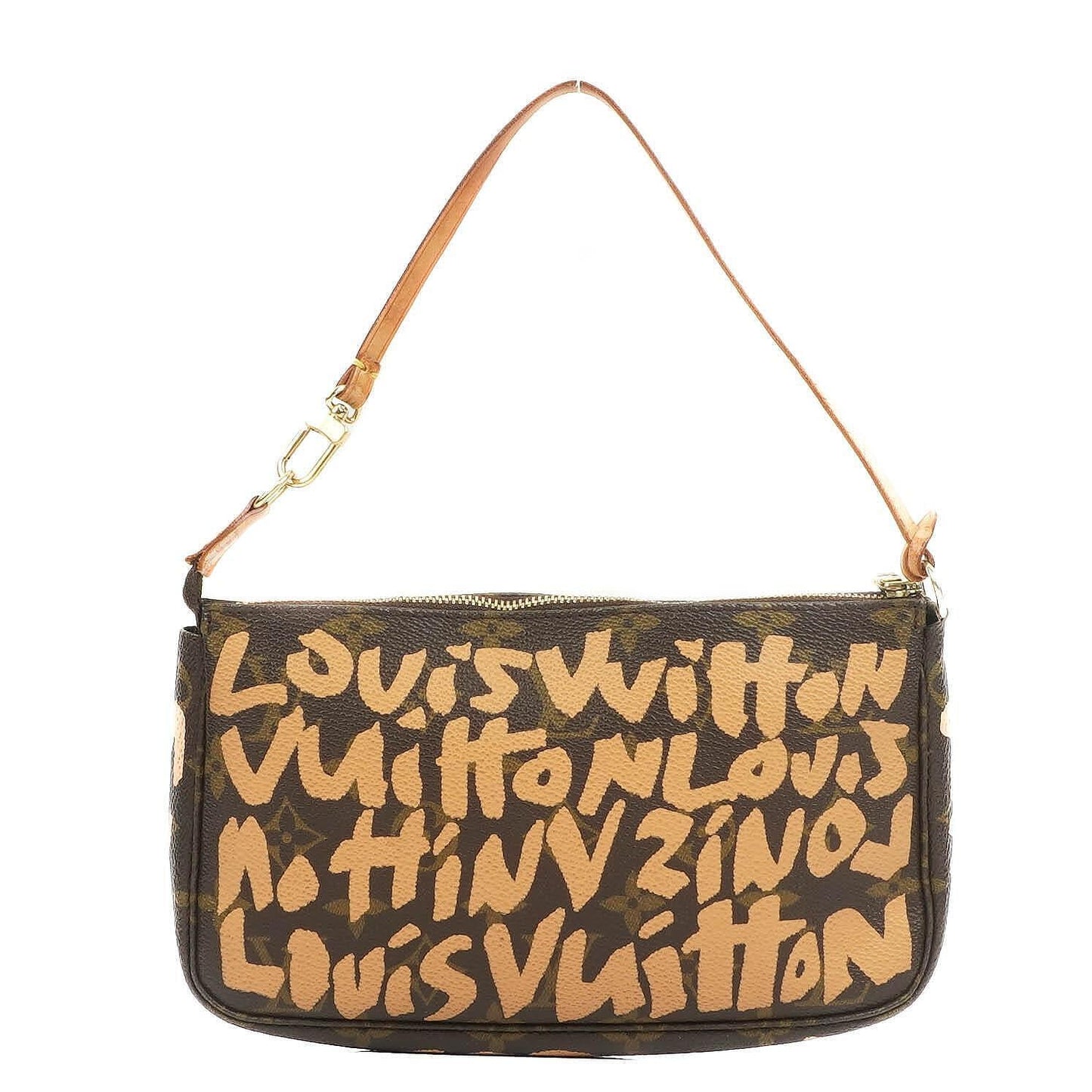 Louis Vuitton Pochette Accessoire in Monogram Graffiti Canvas Clutch Handtasche aus der Stephen Sprouse Kollektion