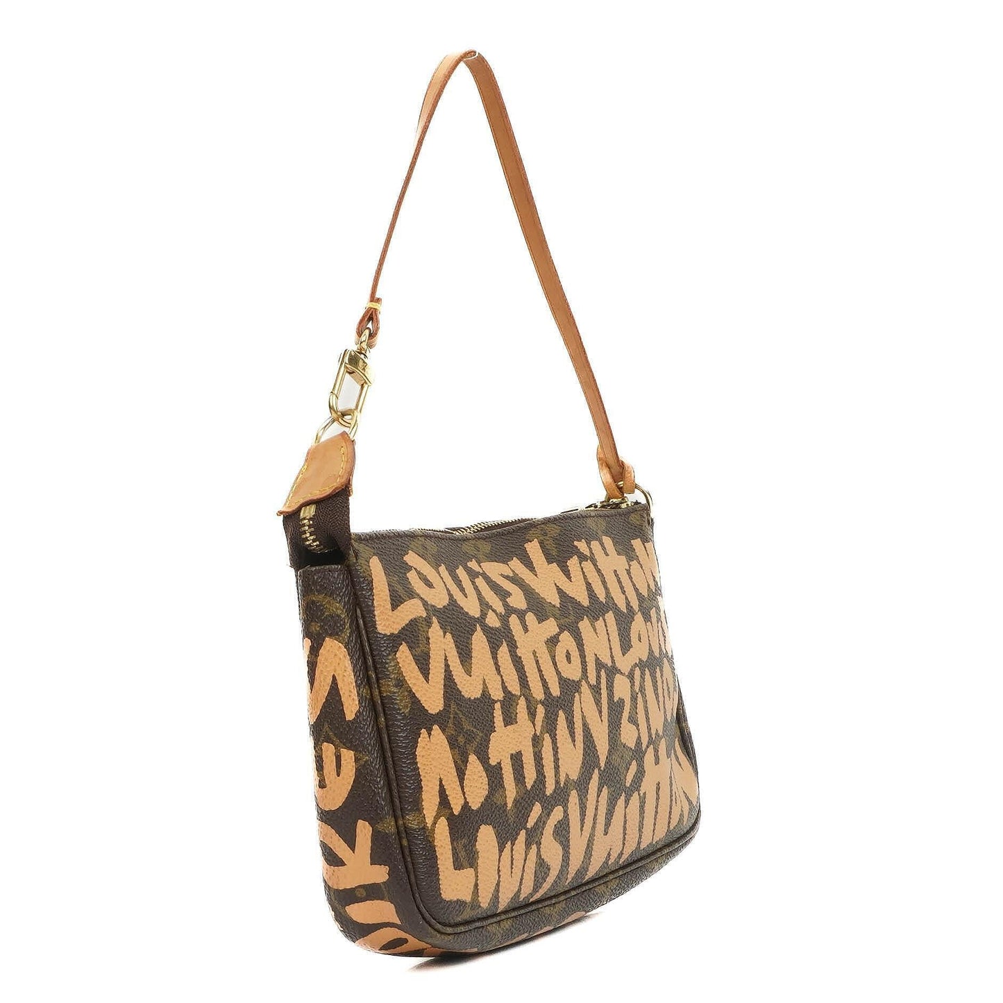Louis Vuitton Pochette Accessoire in Monogram Graffiti Canvas Clutch Handtasche aus der Stephen Sprouse Kollektion