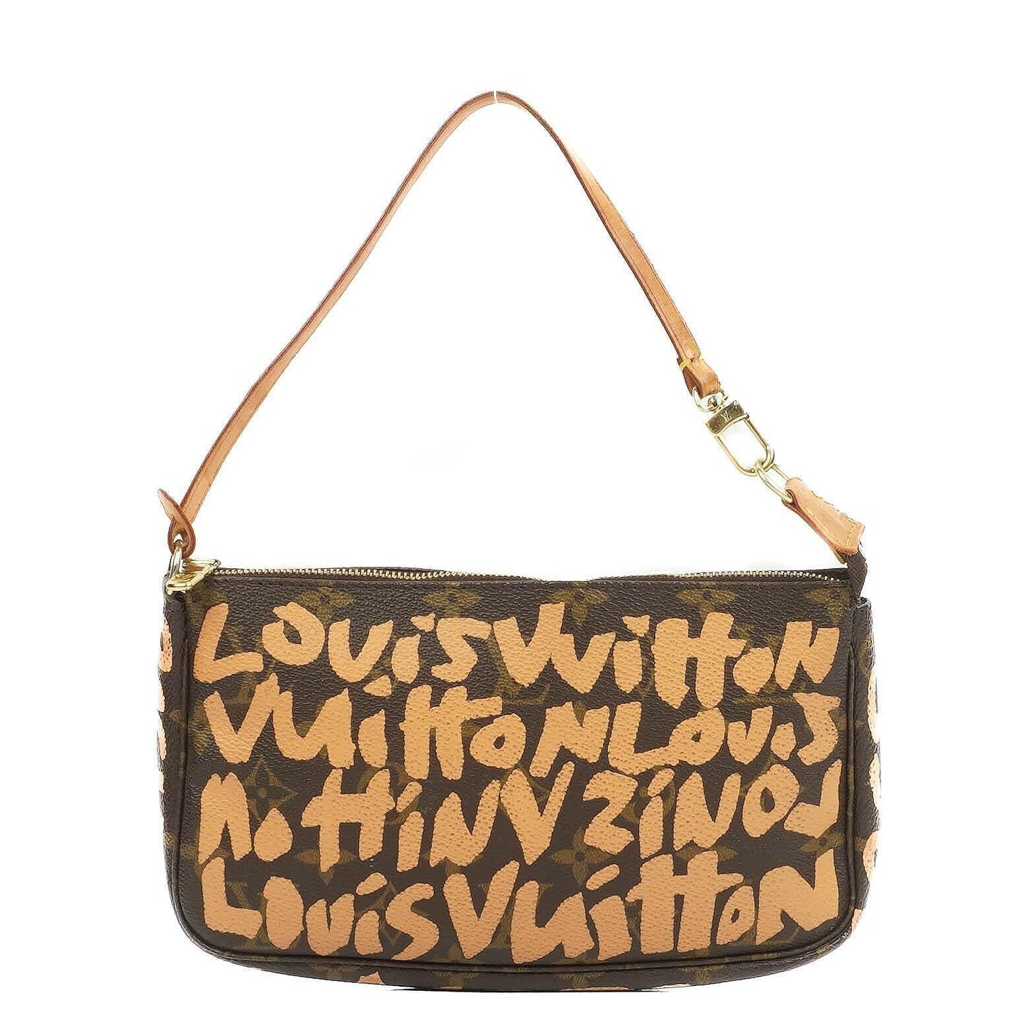 Louis Vuitton Pochette Accessoire in Monogram Graffiti Canvas Clutch Handtasche aus der Stephen Sprouse Kollektion