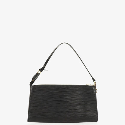 Louis Vuitton Pochette Accessoires Clutch aus schwarzem Epi Leder