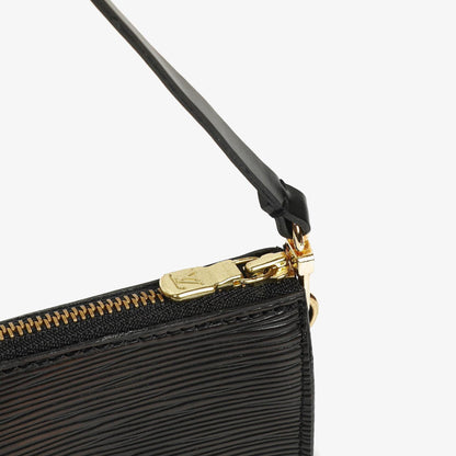 Louis Vuitton Pochette Accessoires Clutch aus schwarzem Epi Leder