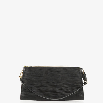Louis Vuitton Pochette Accessoires Clutch aus schwarzem Epi Leder