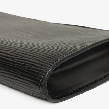 Louis Vuitton Pochette Accessoires Clutch aus schwarzem Epi Leder