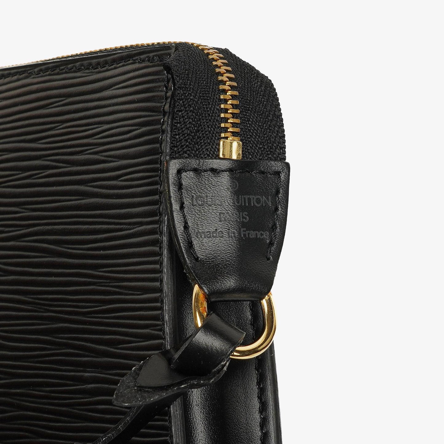 Louis Vuitton Pochette Accessoires Clutch aus schwarzem Epi Leder