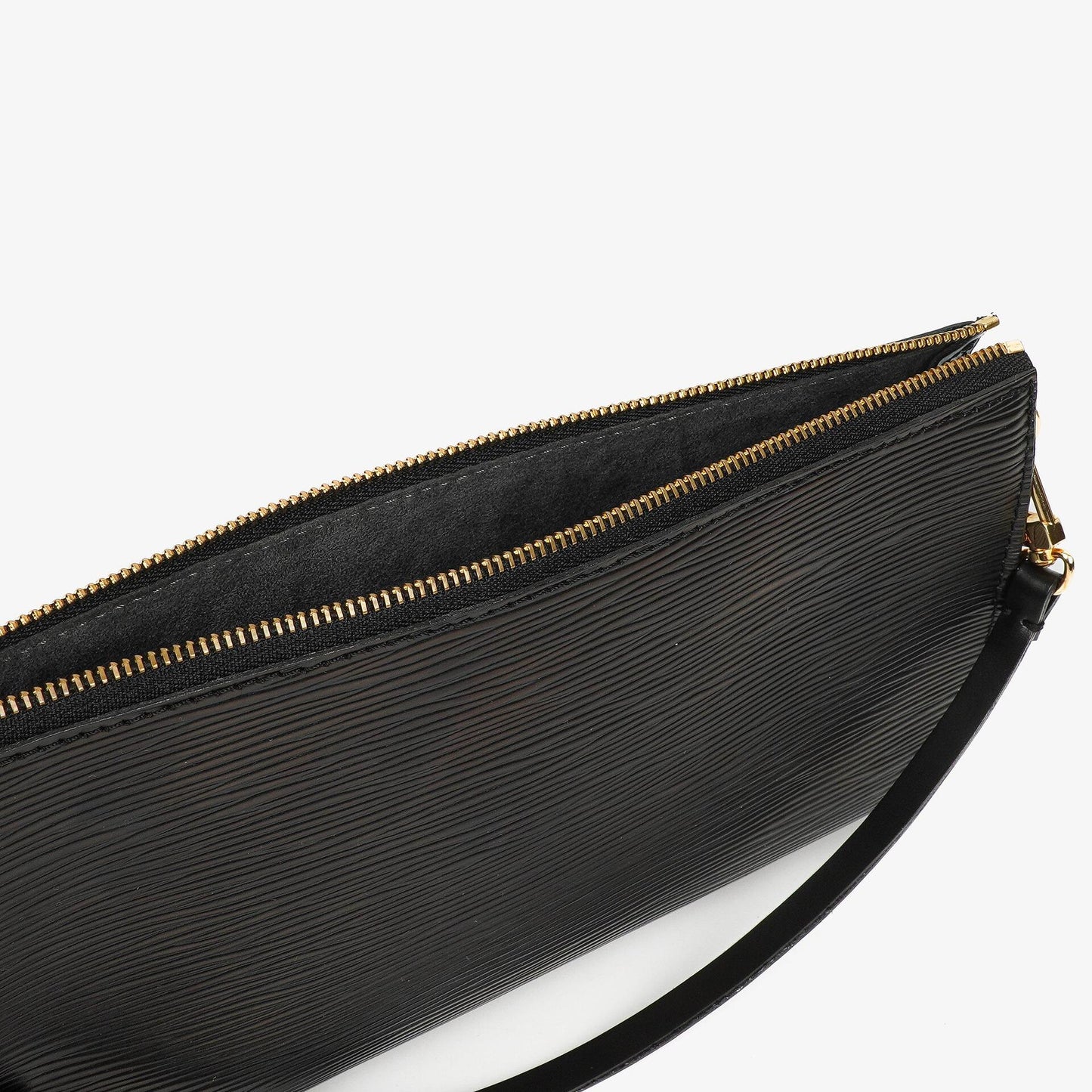 Louis Vuitton Pochette Accessoires Clutch aus schwarzem Epi Leder