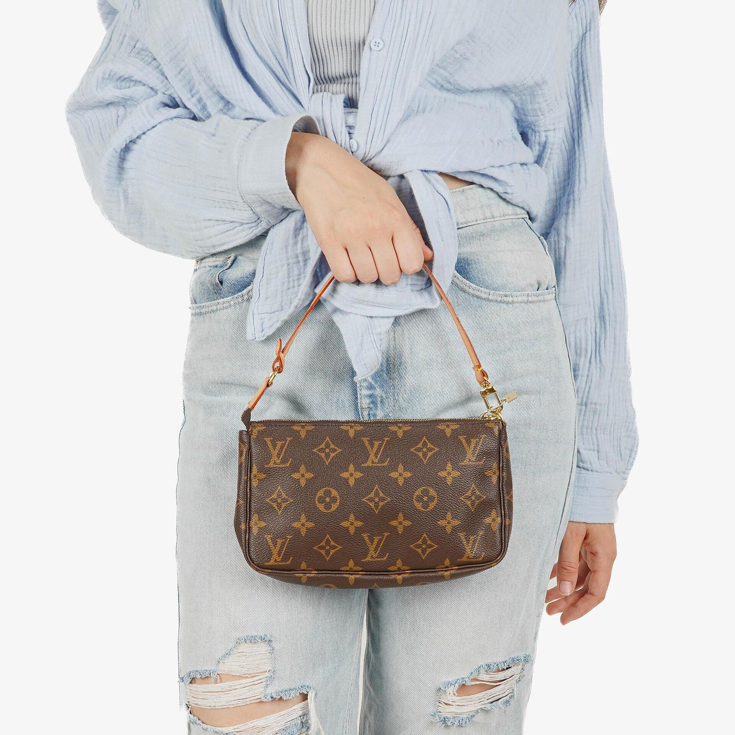 Louis Vuitton Pochette Accessoires Clutch aus Monogram Canvas