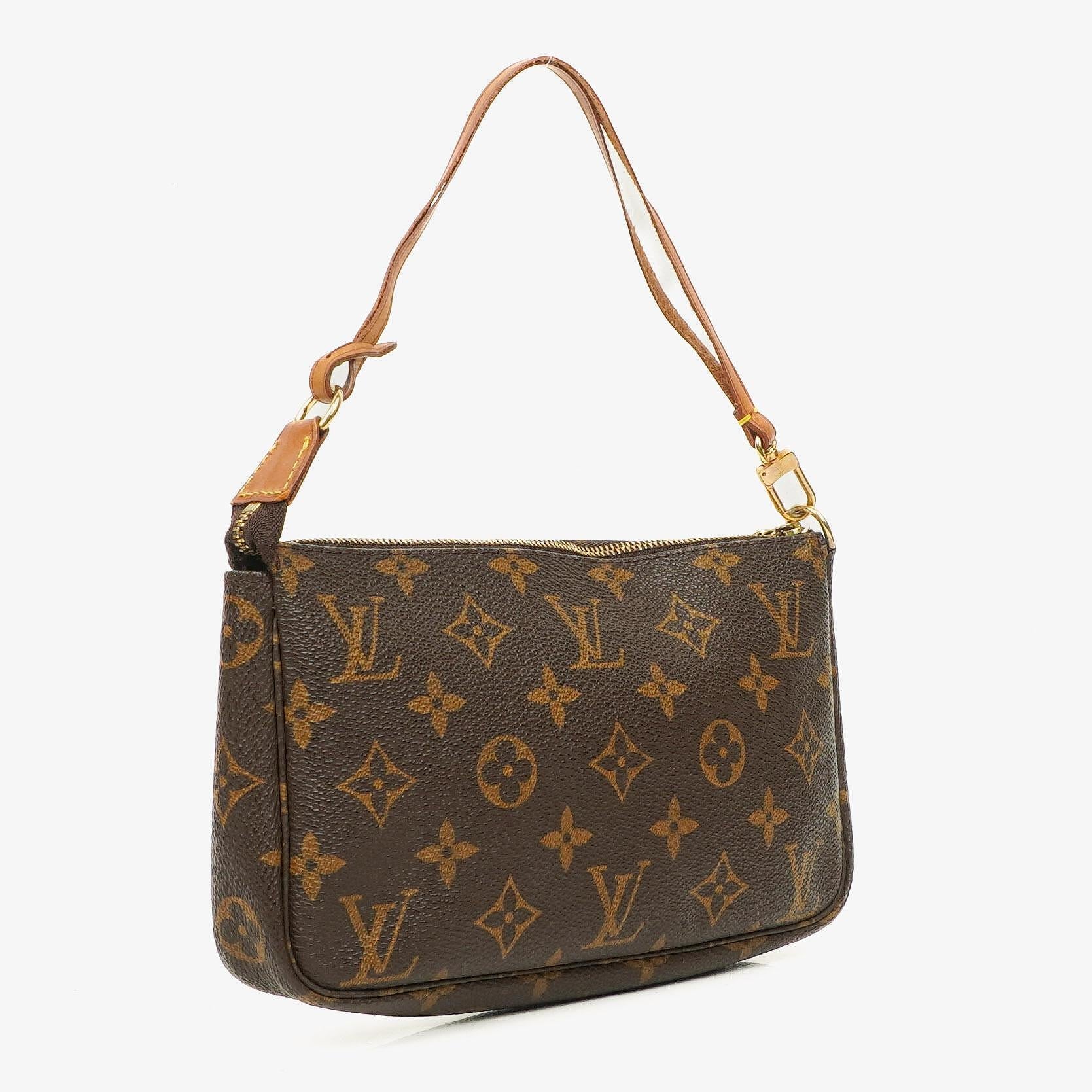 Louis Vuitton Pochette Accessoires Clutch-Handtasche aus Monogram Canvas