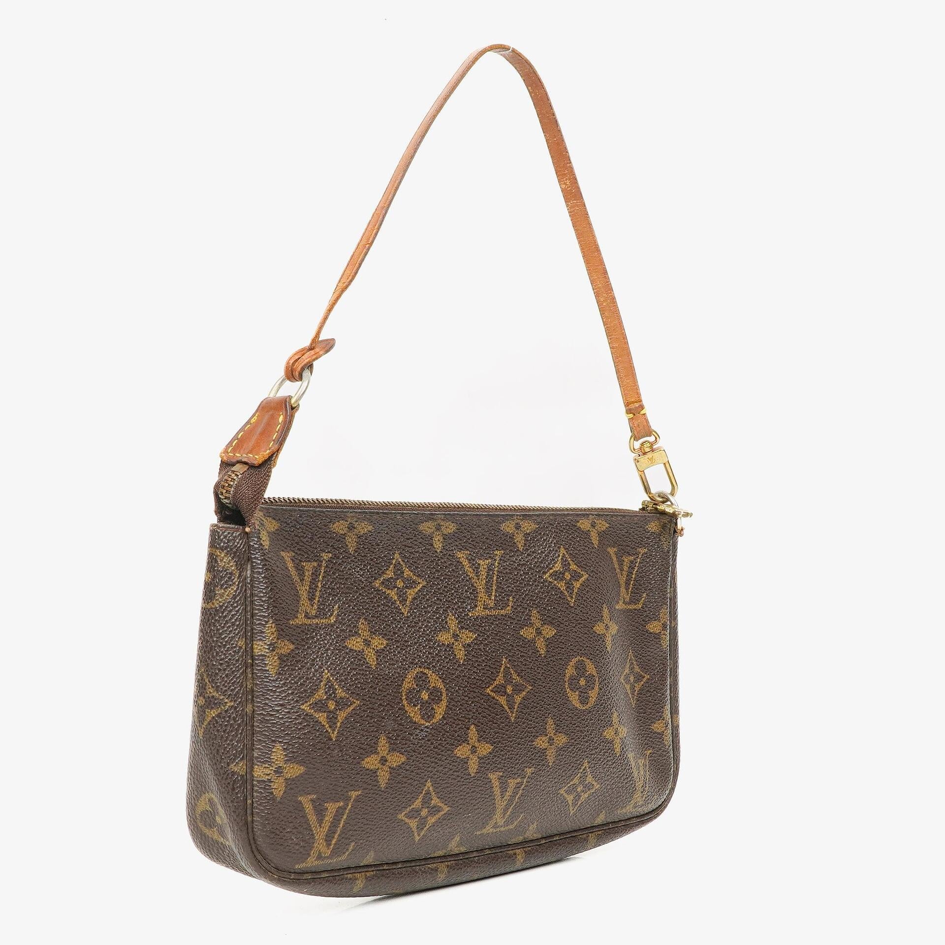 Louis Vuitton Pochette Accessoires Clutch-Handtasche aus Monogram Canvas