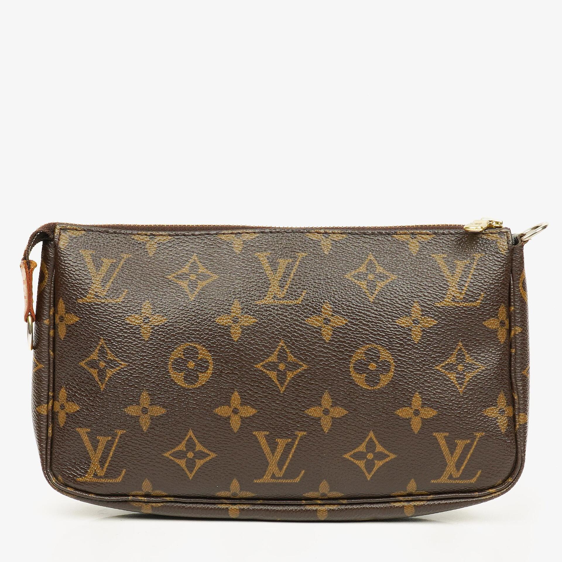 Louis Vuitton Pochette Accessoires Clutch-Handtasche aus Monogram Canvas