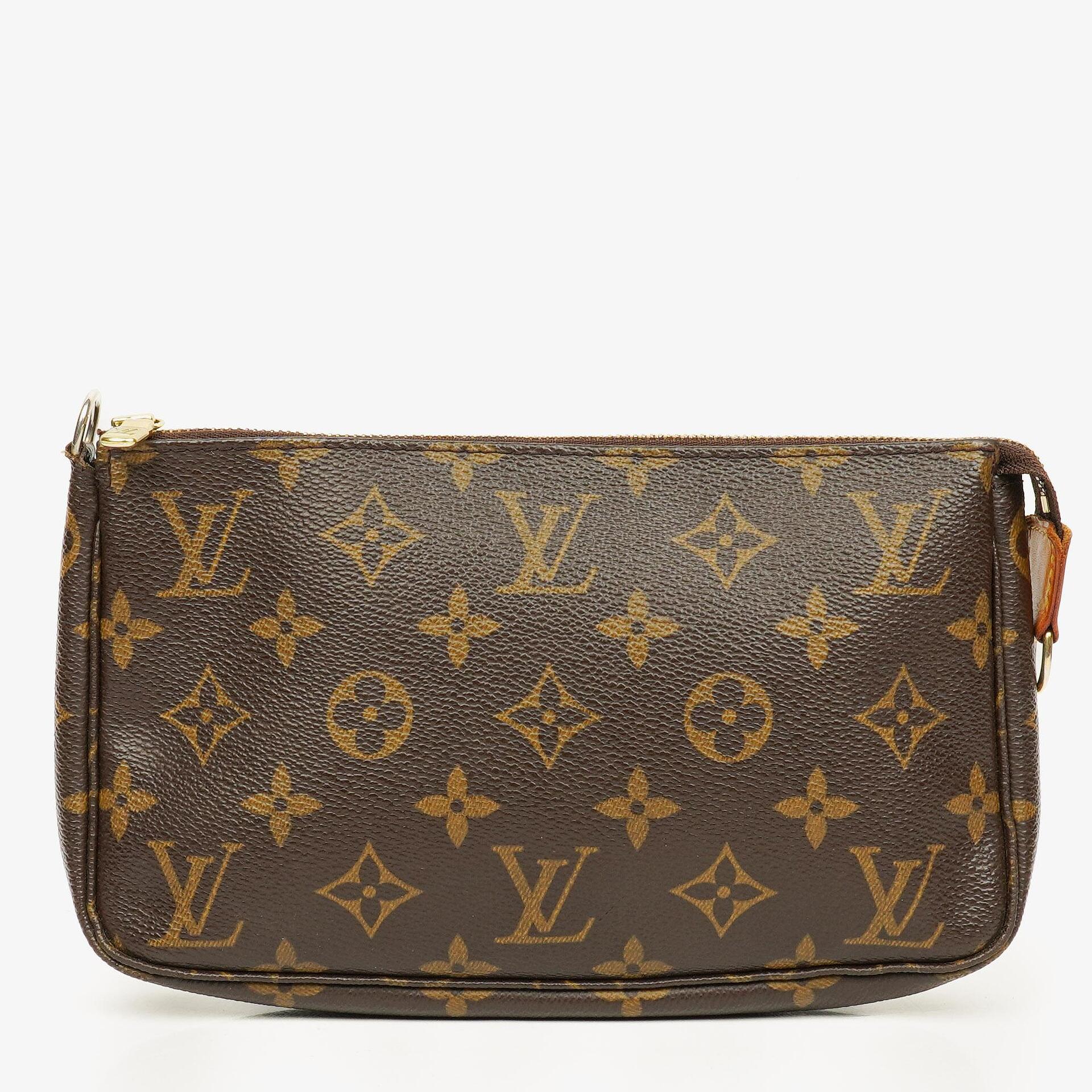 Louis Vuitton Pochette Accessoires Clutch-Handtasche aus Monogram Canvas