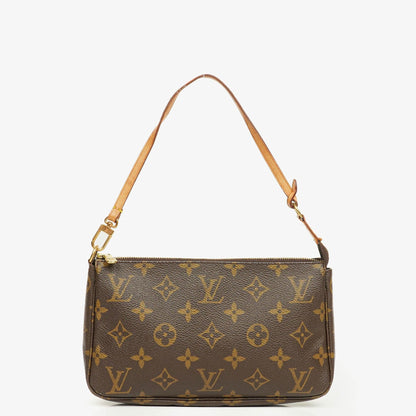 Louis Vuitton Pochette Accessoires Clutch-Handtasche aus Monogram Canvas