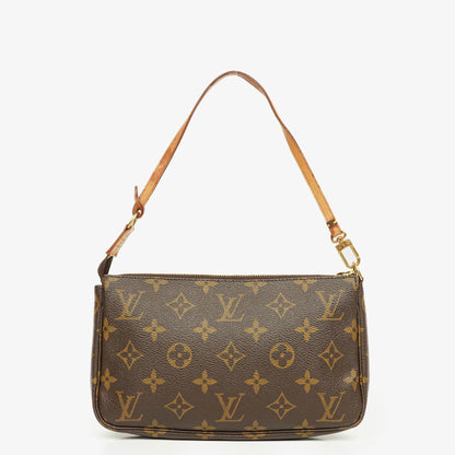 Louis Vuitton Pochette Accessoires Clutch-Handtasche aus Monogram Canvas
