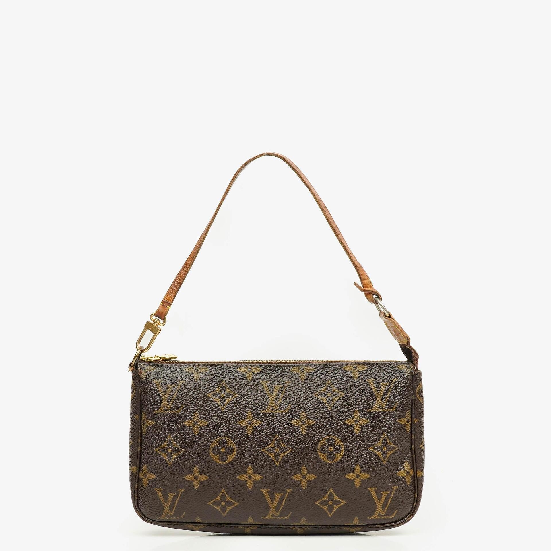 Louis Vuitton Pochette Accessoires Clutch-Handtasche aus Monogram Canvas