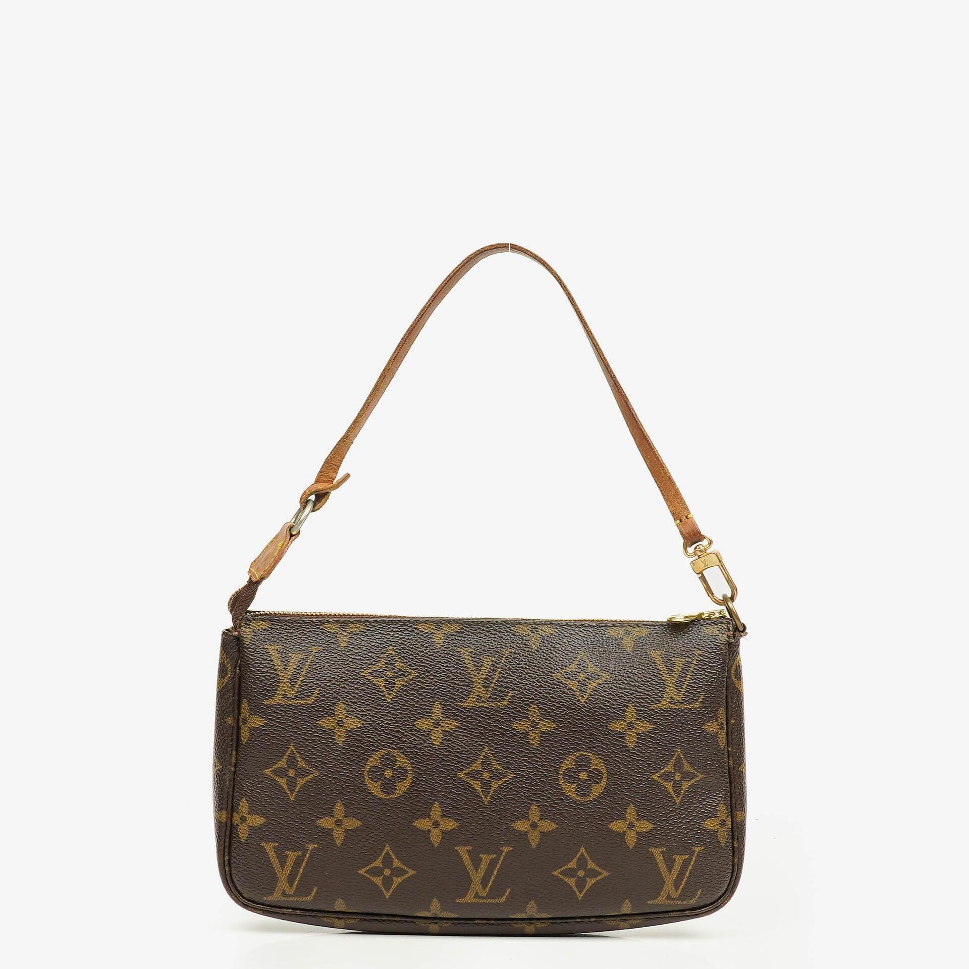Louis Vuitton Pochette Accessoires Clutch-Handtasche aus Monogram Canvas